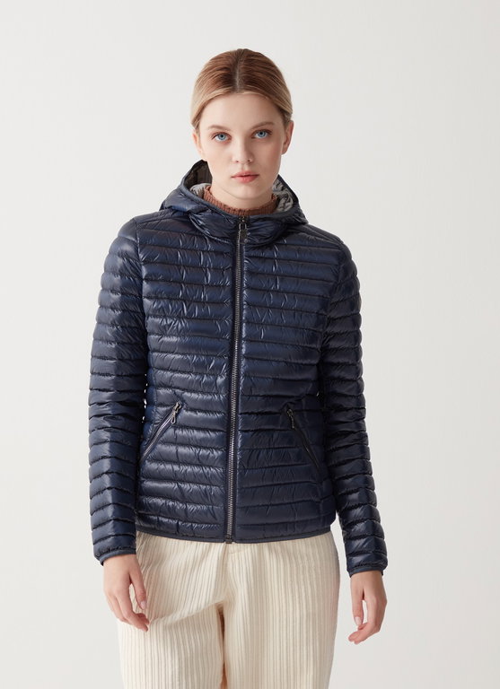 Colmar Übergangansjacke (warm, Daunen Steppjacke, feste Kapuze) dunkelblau Damen